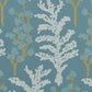 Sample Serene Fern Blue Pine Robert Allen Fabric.