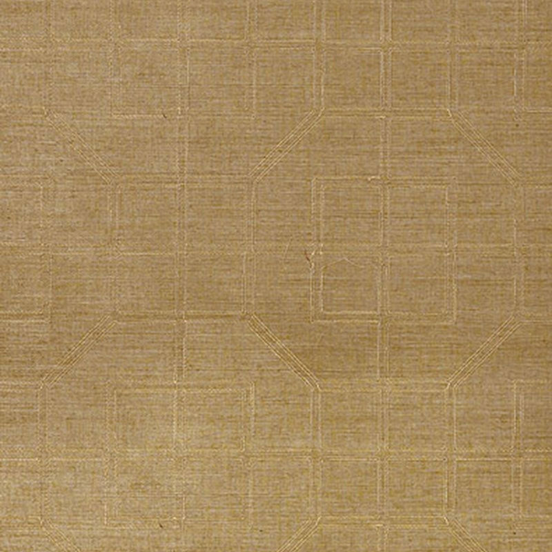 Buy 5003553 Linyi Embroidered Fret Linen Schumacher Wallpaper