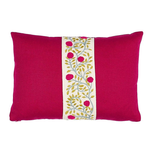 So17971004 Ink Splash 18" Pillow Red and Blue By Schumacher Furniture and Accessories 1,So17971004 Ink Splash 18" Pillow Red and Blue By Schumacher Furniture and Accessories 2