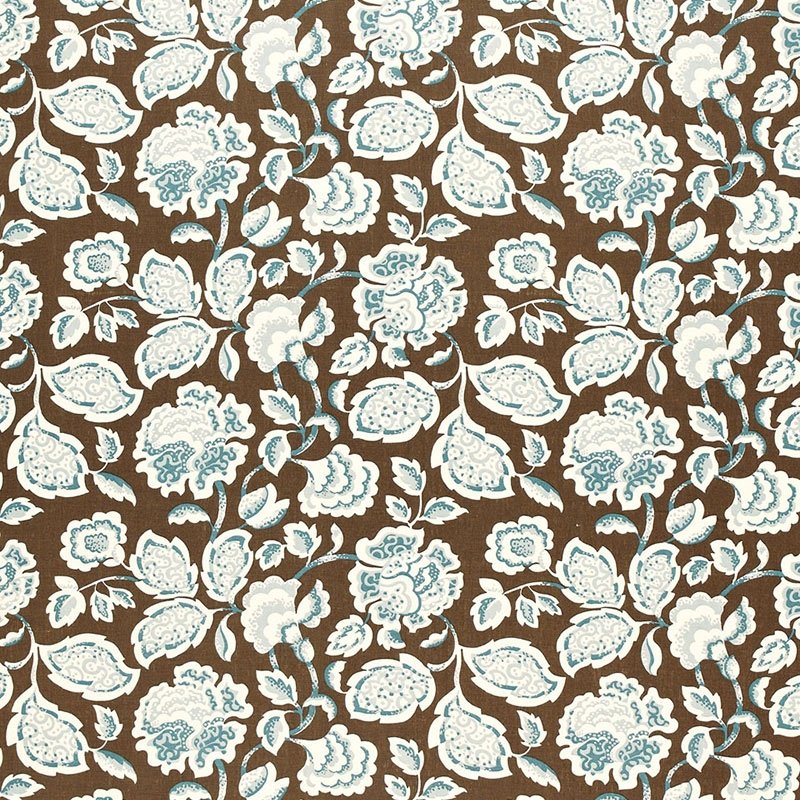 Find 173703 Deco Flower Cocoa by Schumacher Fabric