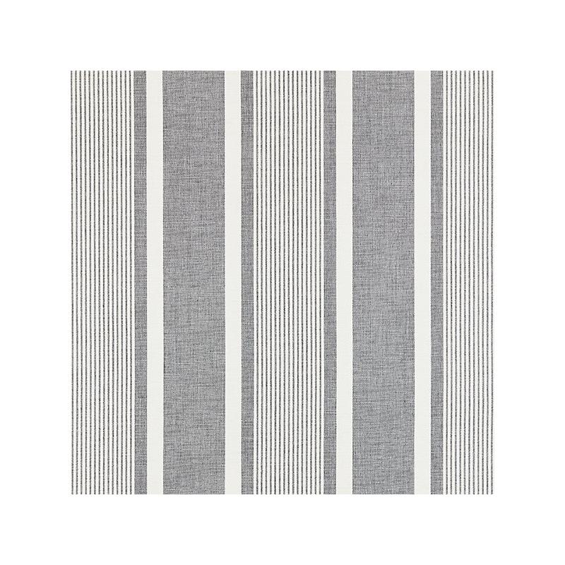 View 27111-002 Wellfleet Stripe Zinc by Scalamandre Fabric