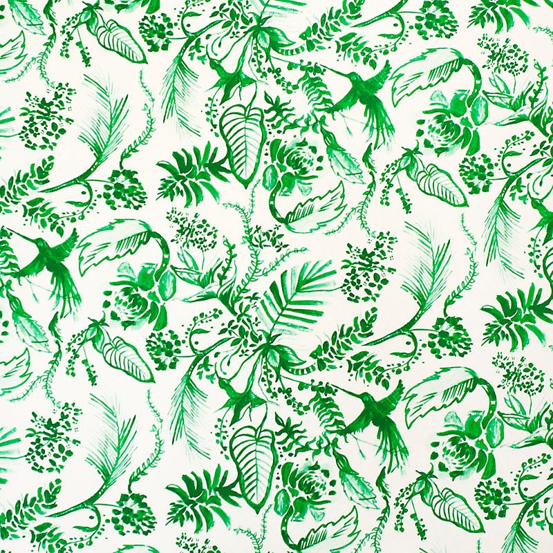 Search A9 00021928 Hummingbird Paradise Green by Aldeco Fabric