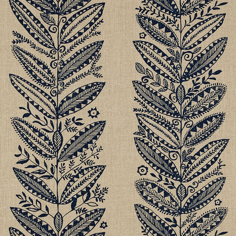 Purchase sample of 176310 Eland, Indigo by Schumacher Fabric