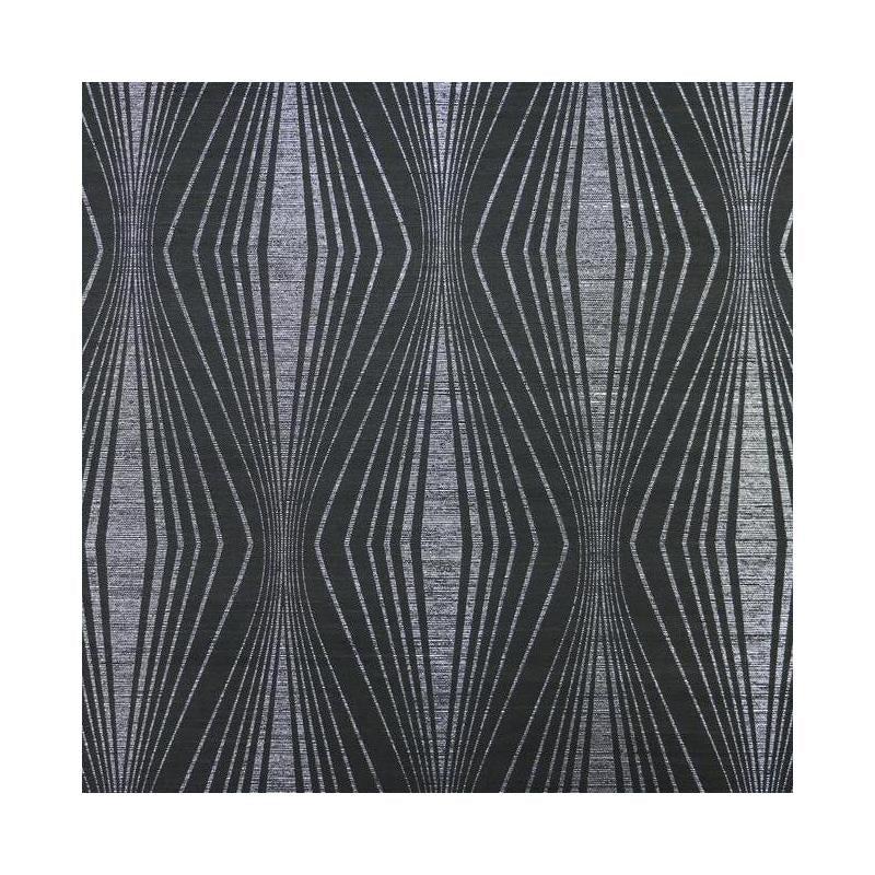 Sample - DL2934 Natural Splendor, Radiant  color Silver/Black, Grasscloth by Candice Olson Wallpaper