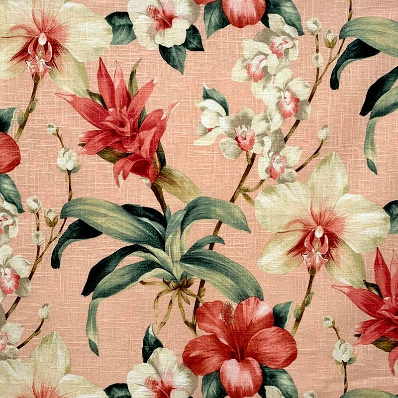 Save 8979 STEIN CANDY Coral/Peach Green Pink Magnolia Fabric