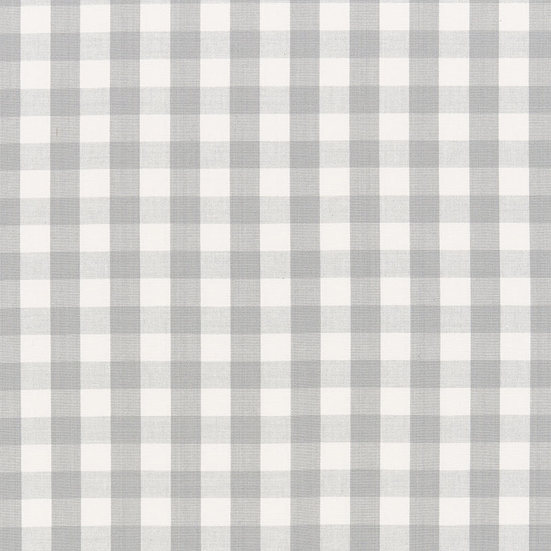 Purchase sample of 63065 Elton Cotton Check, Grey by Schumacher Fabric
