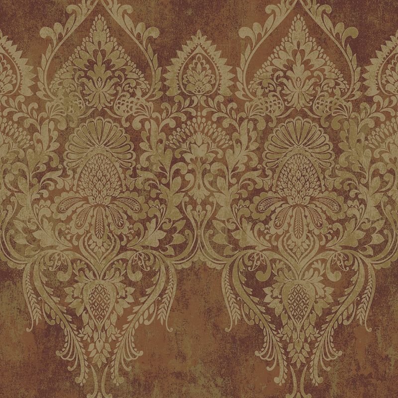 Acquire RN71701 Jaipur 2 Large Paisley Stripe by Wallquest Wallpaper