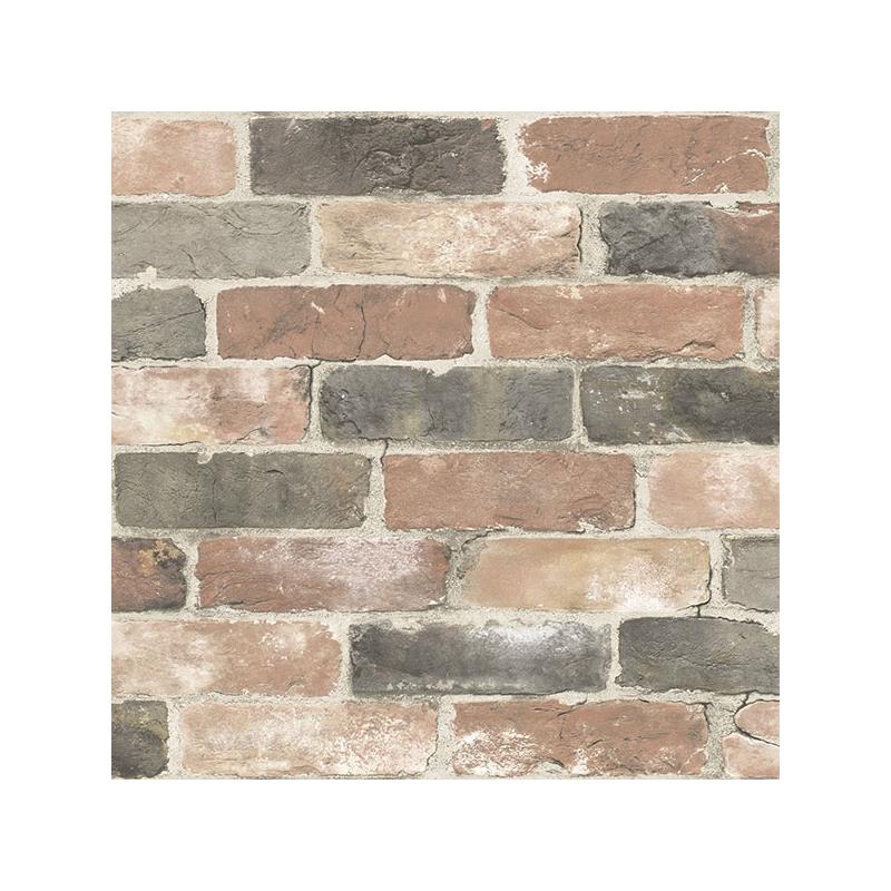 Sample NU2064 Newport Reclaimed Brick, Graphics Peel and Stick Wallpaper