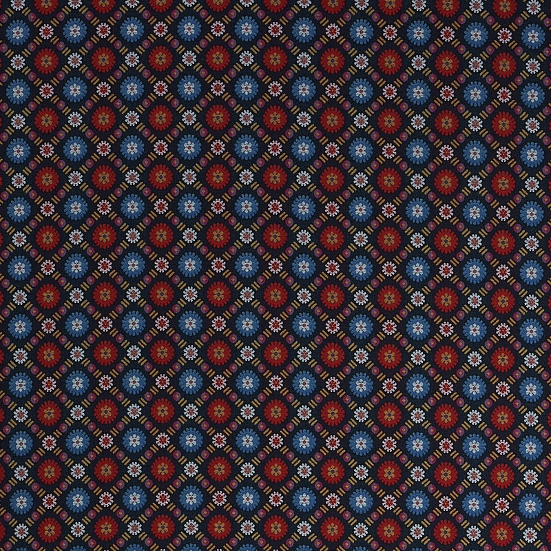 Purchase sample of 80770 Larissa, Navy by Schumacher Fabric