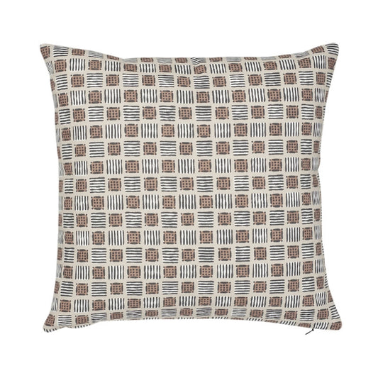 So17786005 | Mottley Grid 20" Pillow, Wren - Schumacher Pillows