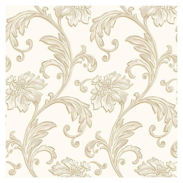Shop JC20061 Concerto Floral Scroll by Norwall Wallpaper