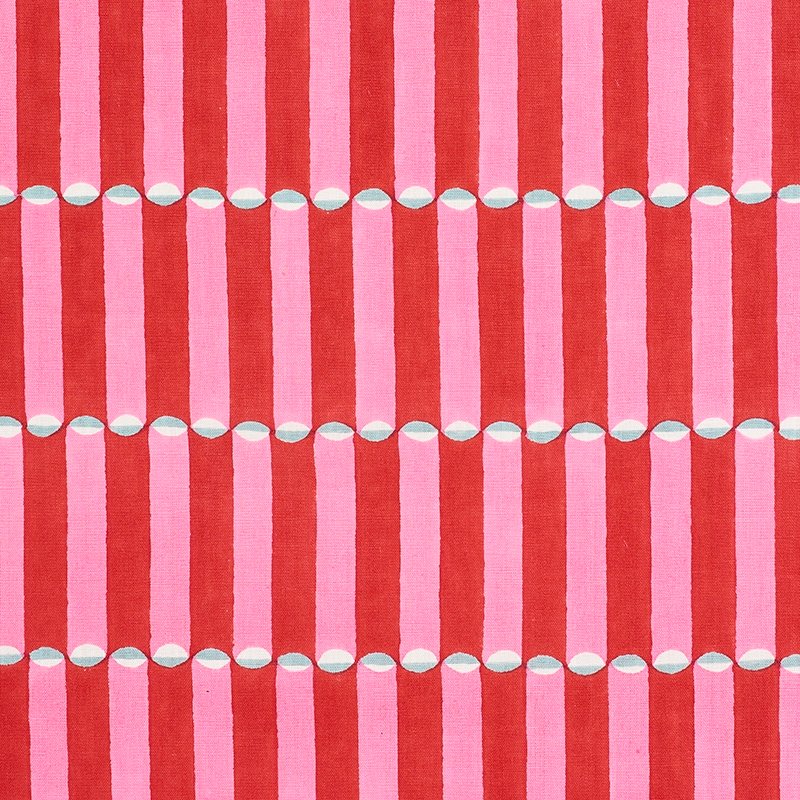 View 179280 Luna Pink & Red by Schumacher Fabric