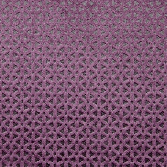 View F0968-01 Loreto Aubergine Diamond by Clarke And Clarke Fabric