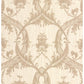 Buy 2768-95560 Bellissimo VI Vignole Beige Damask Wallpaper Beige Brewster