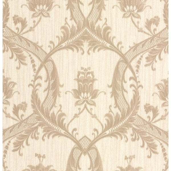 Buy 2768-95560 Bellissimo VI Vignole Beige Damask Wallpaper Beige Brewster