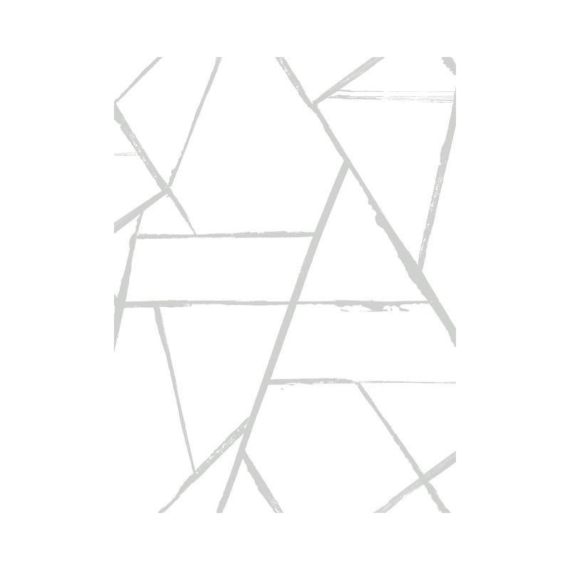 CC1296 Carol Benson-Cobb Signature Silver Metallic Intersect Wallpaper by York Wallpaper