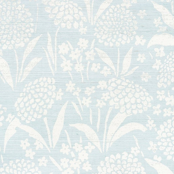 5009780 | Chrysanthemum Sisal, Sky - Schumacher Wallpaper