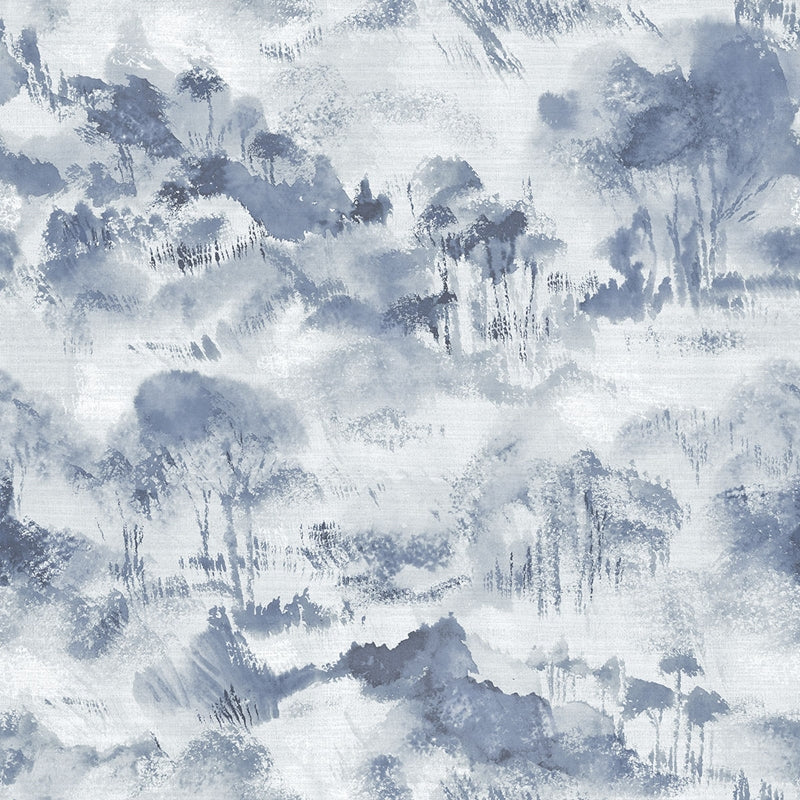 Sample 2975-87545 Scott Living II, Nara indigo Toile by A-Street Prints Wallpaper