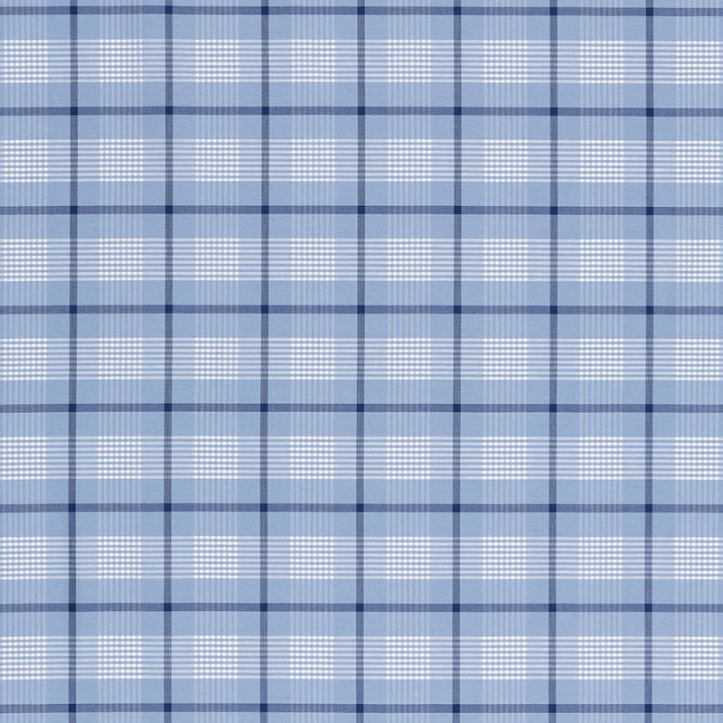 Purchase sample of 68021 St. Lucia Plaid, Cornflower by Schumacher Fabric