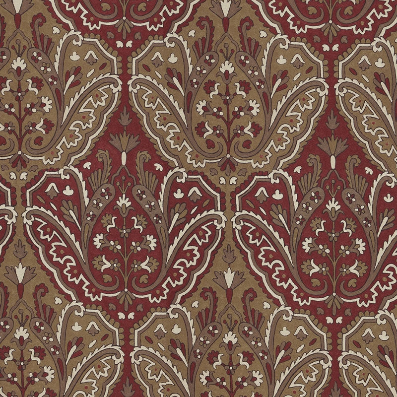 Purchase sample of 64811 Maharajah Crewel Embroidery, Pompeii by Schumacher Fabric