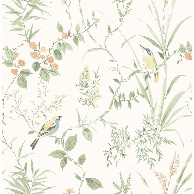 Sample 3117-24174 Imperial Garden Light Green Botanical The Vineyard by Chesapeake