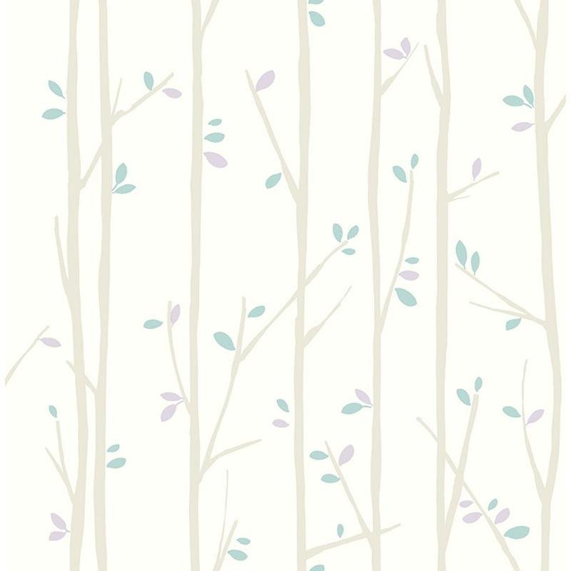 View FA41209 Playdate Adventure Blue Leaves by Seabrook Wallpaper