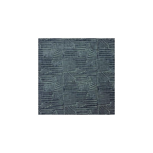 View S4027 Teal Blue Geometric Greenhouse Fabric