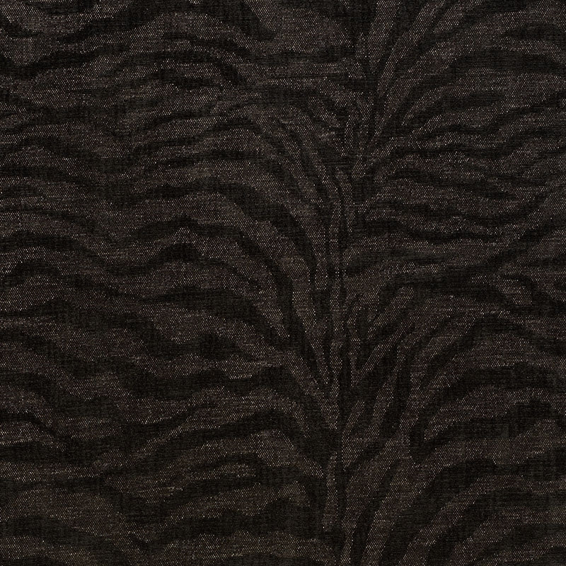 Purchase sample of 70512 Tiger Chenille, Charcoal by Schumacher Fabric