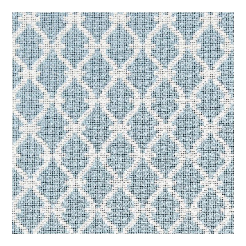 Looking 27009-003 Trellis Weave Sky by Scalamandre Fabric
