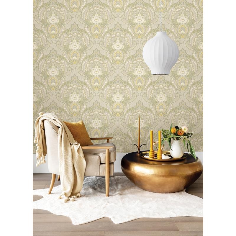 316010 Posy Nasrin Light Grey Damask Wallpaper by Eijffinger,316010 Posy Nasrin Light Grey Damask Wallpaper by Eijffinger2