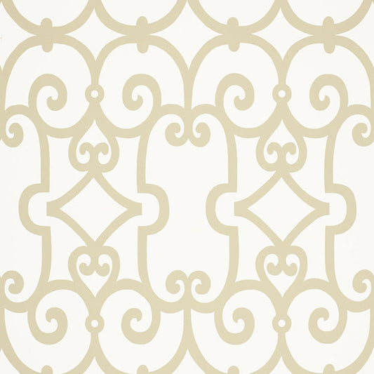 Find 5005052 Manor Gate Sand Schumacher Wallpaper