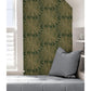 LLS4120 Lisa Love Emerald Green Sunburst Peel &amp; Stick Wallpaper by NuWallpaper5