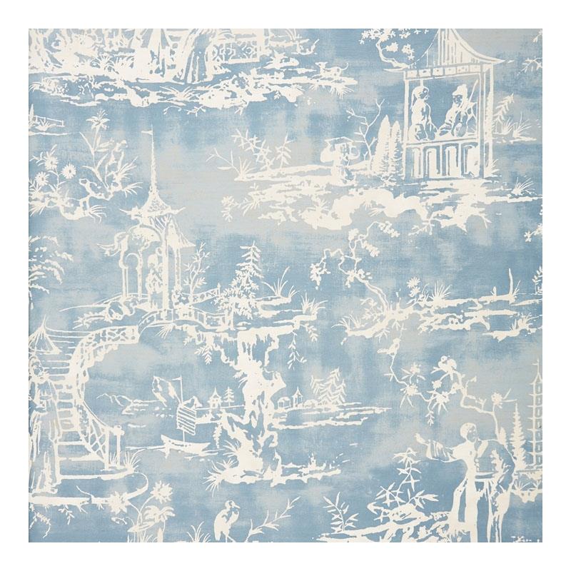 Search 16561-001 Summer Palace Sky by Scalamandre Fabric