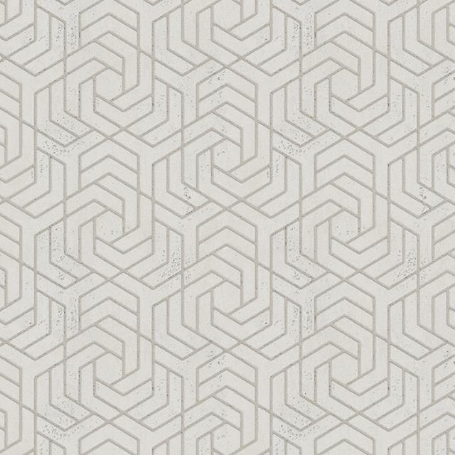Save 4035-32608 Windsong Tama Champagne Geometric Wallpaper Neutral by Advantage