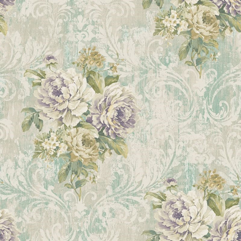Sample VF31008 Manor House Bouquet with Frame Wallquest