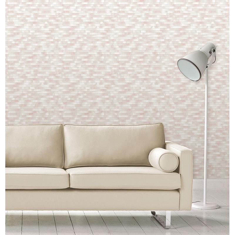 Find 2889-25232 Plain Simple Useful Kalmar Light Pink Hazy Stripe Pink A-Street Prints Wallpaper
