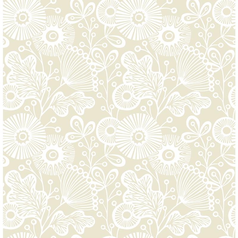 Sample 2821-25108 Folklore. Ana, Cream by A-Street Wallpaper