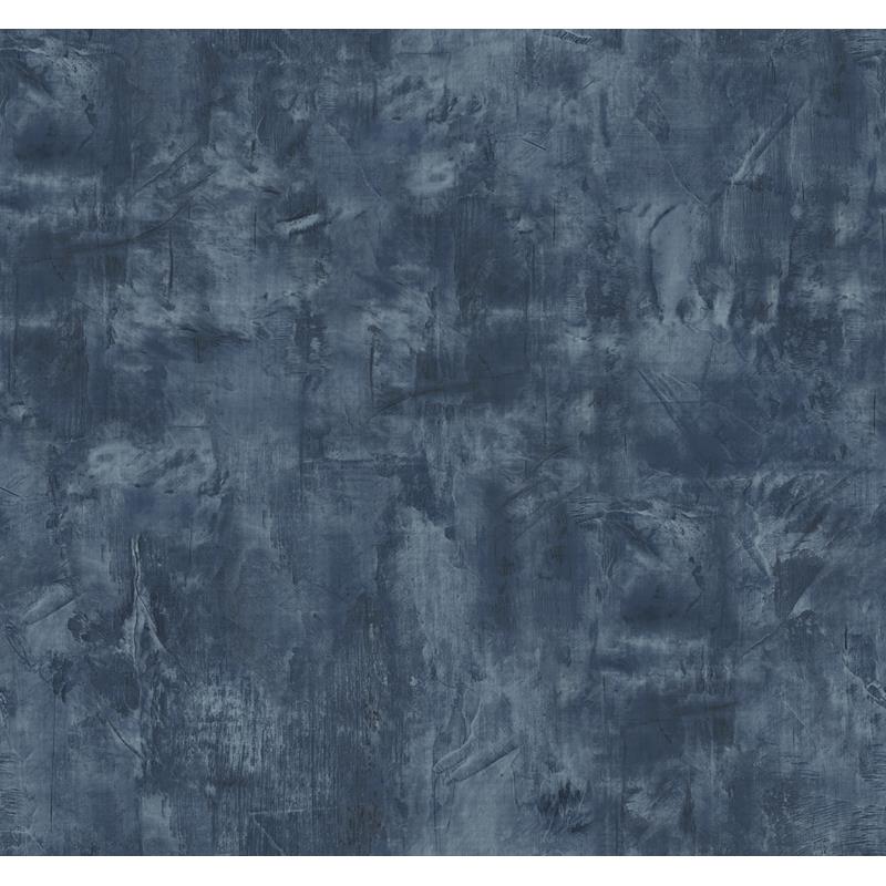 Sample LW51702 Living with Art, Rustic Stucco Faux Denim Blue Seabrook Wallpaper