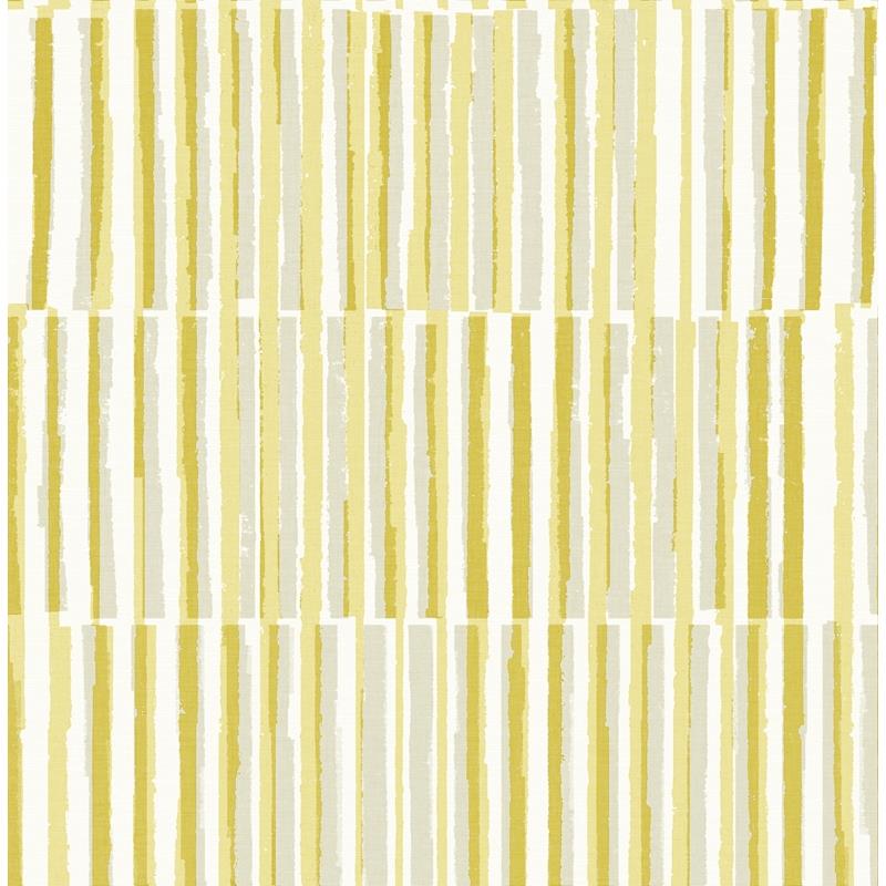 Sample 4014-26416 Seychelles, Sabah Yellow Stripe Wallpaper by A-Street Prints Wallpaper