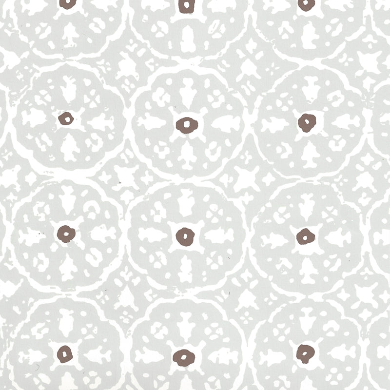 View 149-51WP Nitik Ii Gray Brown on Almost White by Quadrille Wallpaper