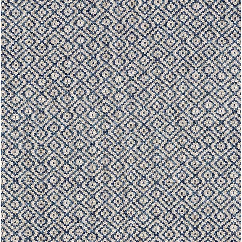 Purchase sample of 69812 Lessing, Indigo by Schumacher Fabric