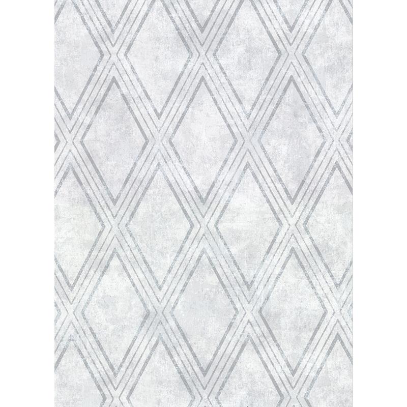 Sample 2921-51010 Warner Textures IX 2754 Main Street, Dartmouth Sky Blue Faux Plaster Geometric Wallpaper