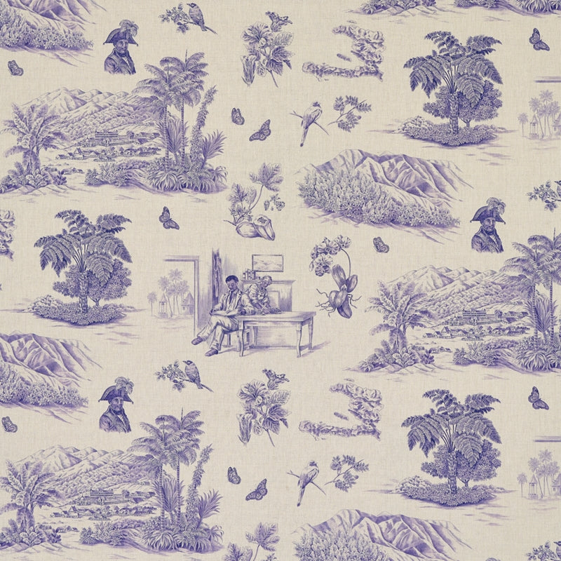 Find 180272 Toussaint Toile Purple by Schumacher Fabric
