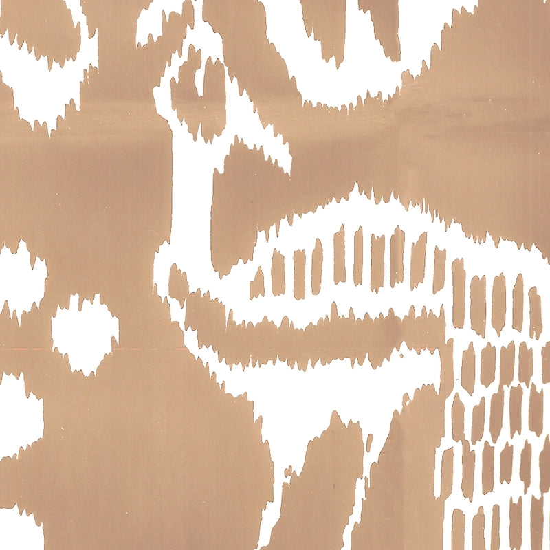 Sample 2430-35WP Bali Ii, Camel II on Almost White by Quadrille Wallpaper