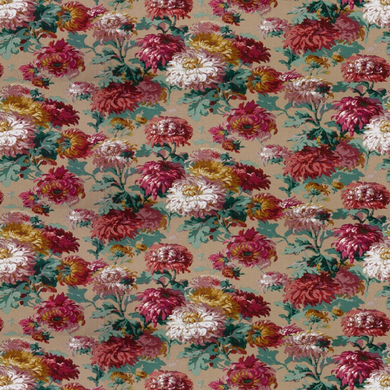Sample 7407-12 Mums The Word Vintage Bassett Mcnab By Bassett Mcnab Fabric