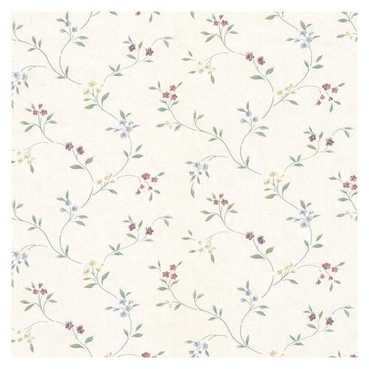 Order PR33802 Floral Prints 2 Green Small Floral Wallpaper by Norwall Wallpaper