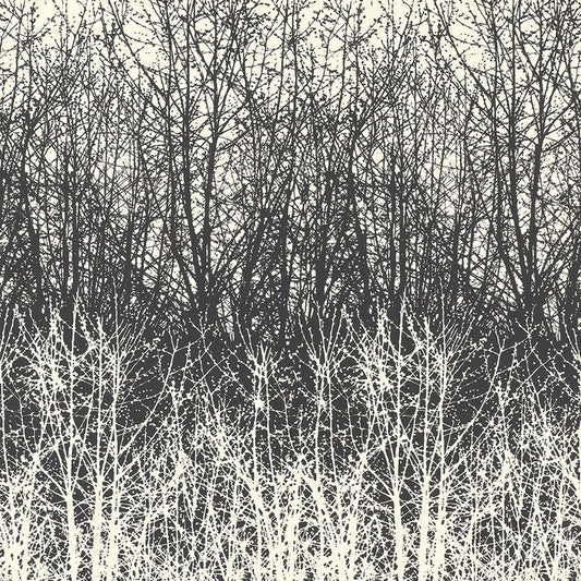 Shop 2707243 Birches Black White by Schumacher Wallpaper