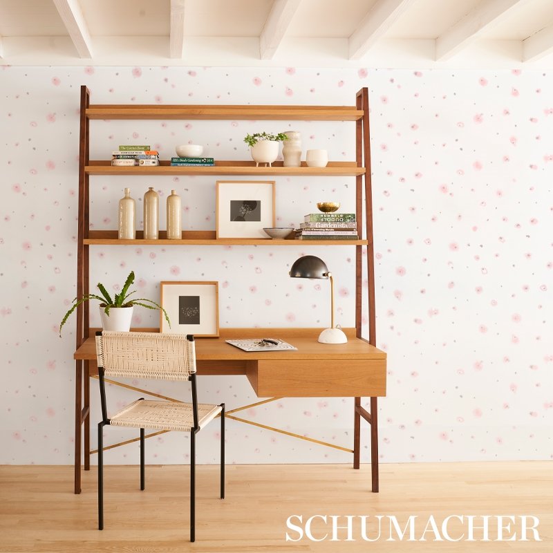 Acquire 5012191 Stellar Blush Schumacher Wallcovering Wallpaper