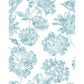 Sample 2901-25415 Perennial,  Folia Blue Floral Wallpaper by A Street Prints
