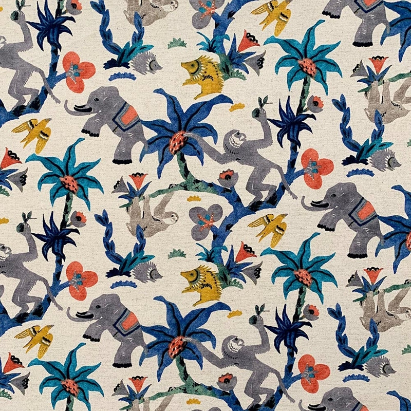 Sample 8684 Zootopia Lapis, Blue Novelty Multipurpose Fabric by Magnolia